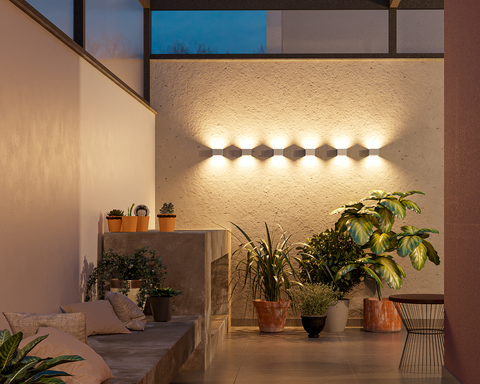 Foto 3 | Lámpara Arbotante Interior Led Illux Ml-4601 color Blanco Luz Cálida