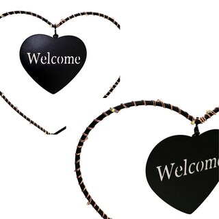 Foto 2 | Lámpara de Mesa Chic Fantasy Welcome Or Love Vintage color Negro