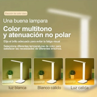 Foto 3 | Lámpara Led de Lectura Malubero Malu475 color Blanco para Escritorio Recargable con Usb