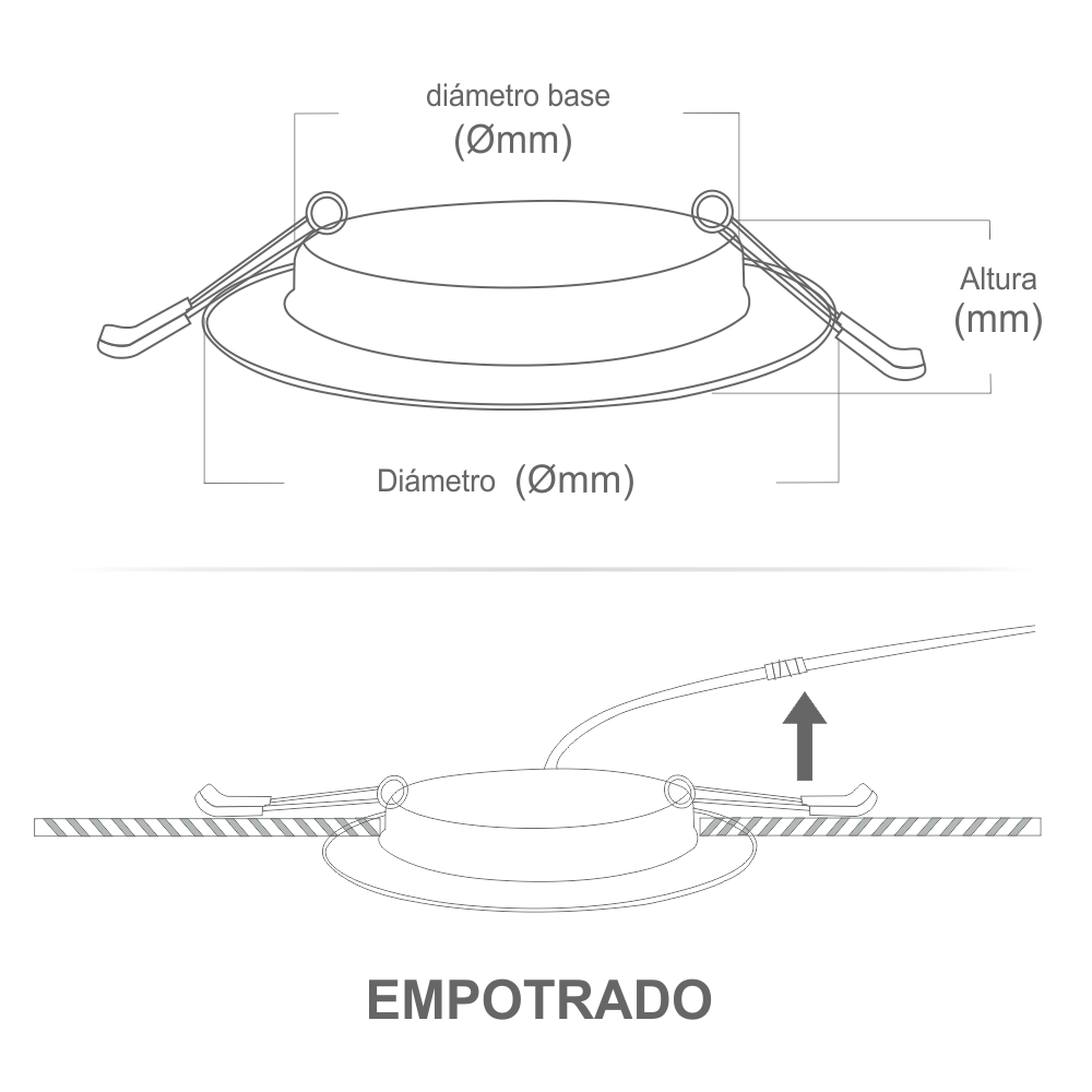 Foto 4 pulgar | Paquete de 5 Plafon para Empotrar Redondo de 6w Jwj con Driver Integrado