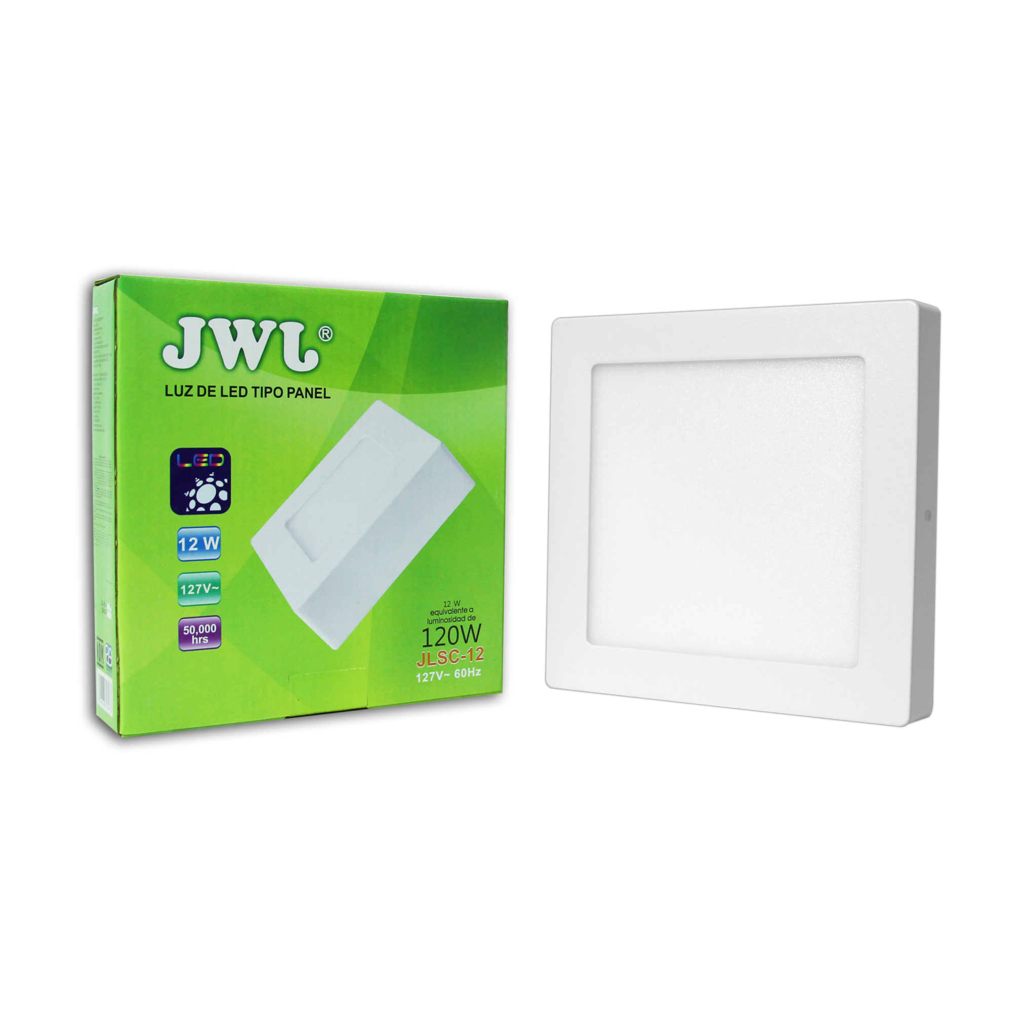 Lampara de Sobre Poner JwJ color Blanco JLSC-12 Luz Cálida de 12 w