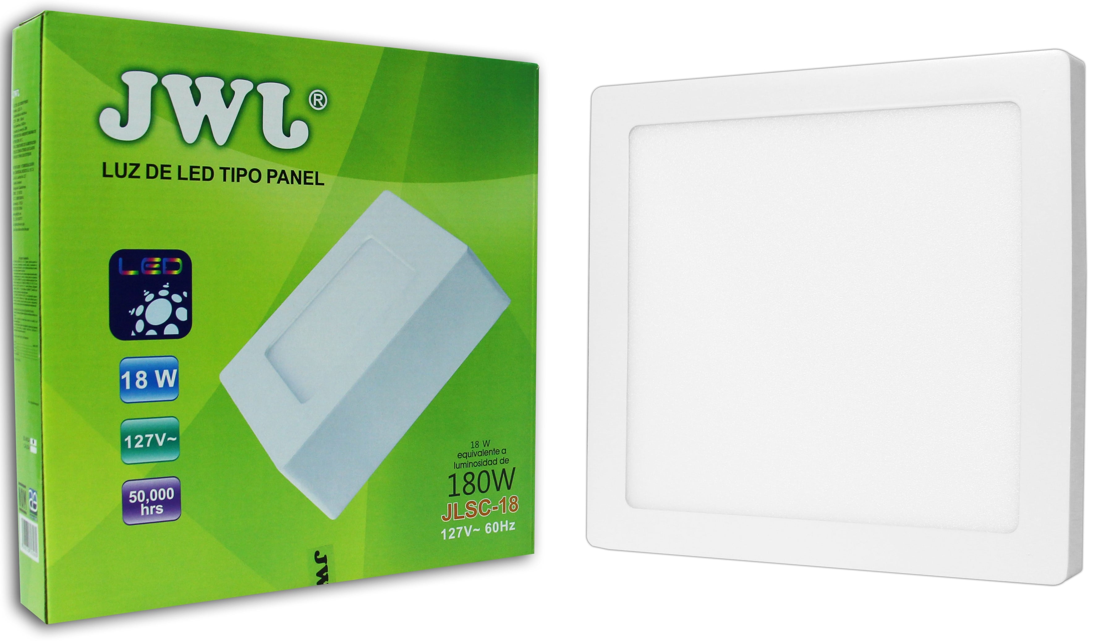 Luminaria de Led de Sobreponer Cuadrado 18w Luz Blanca Jlsc-18b $189