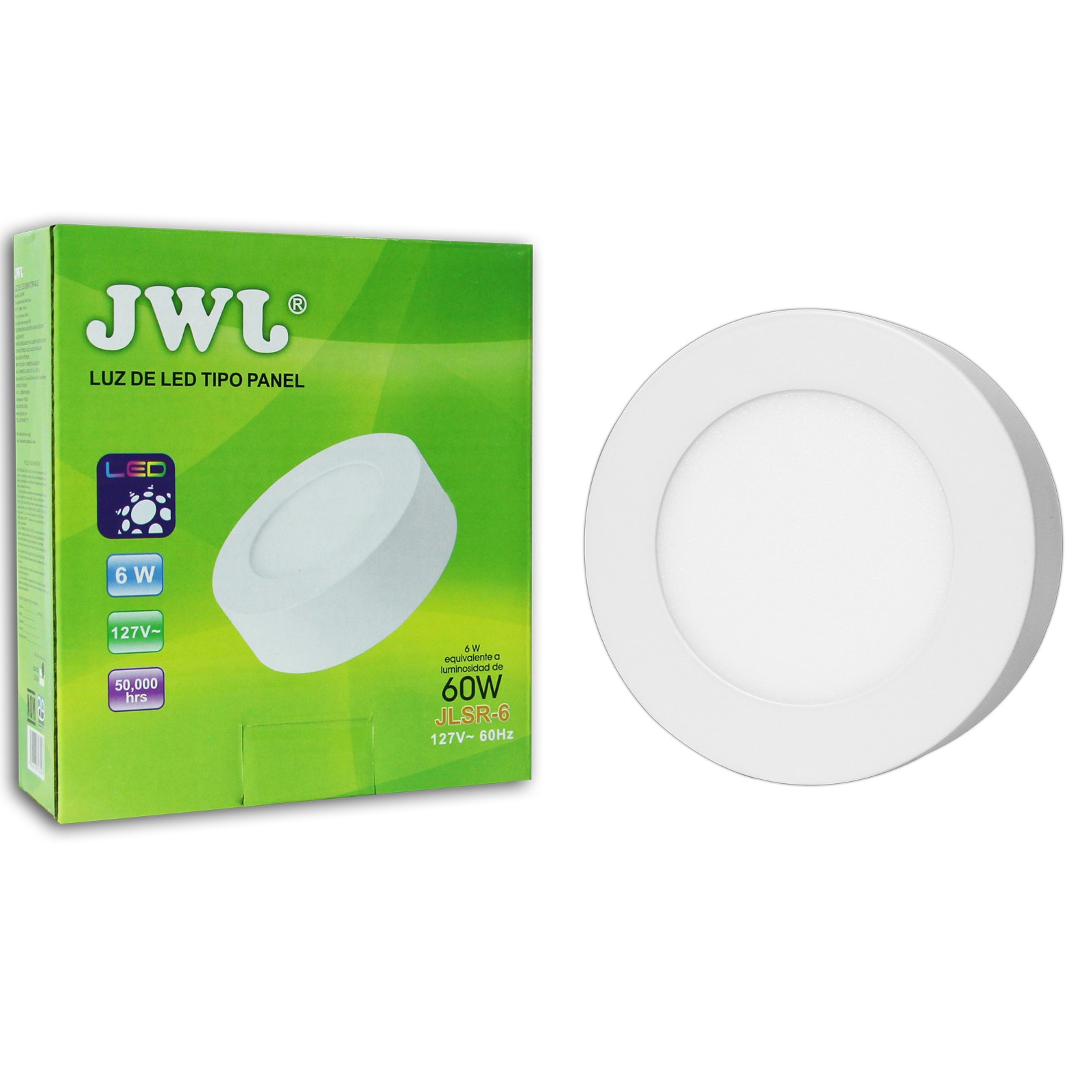 Foto 2 pulgar | Luminaria de Led para Sobreponer Redonda Jwj JLSR-6B de 6w Luz Blanca