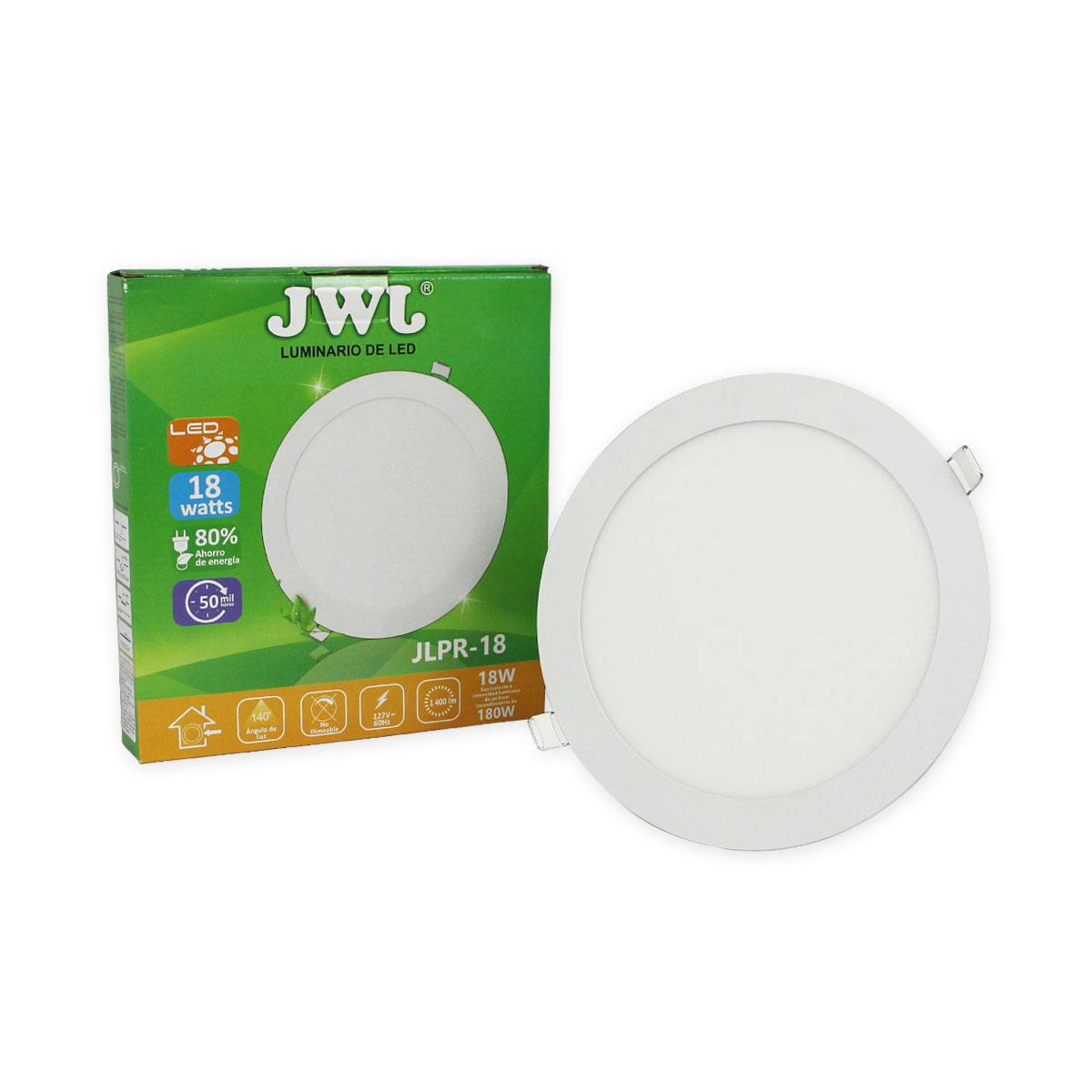 Luminaria Led Empotrable Redonda 18w Jwj Jlpr-18c Luz Cálida