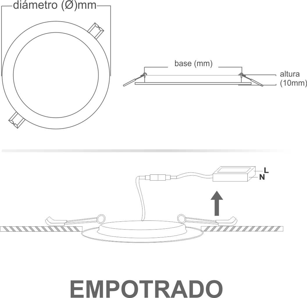 Foto 4 pulgar | Luminaria Led Empotrable Redonda 18w Jwj Jlpr-18c Luz Cálida