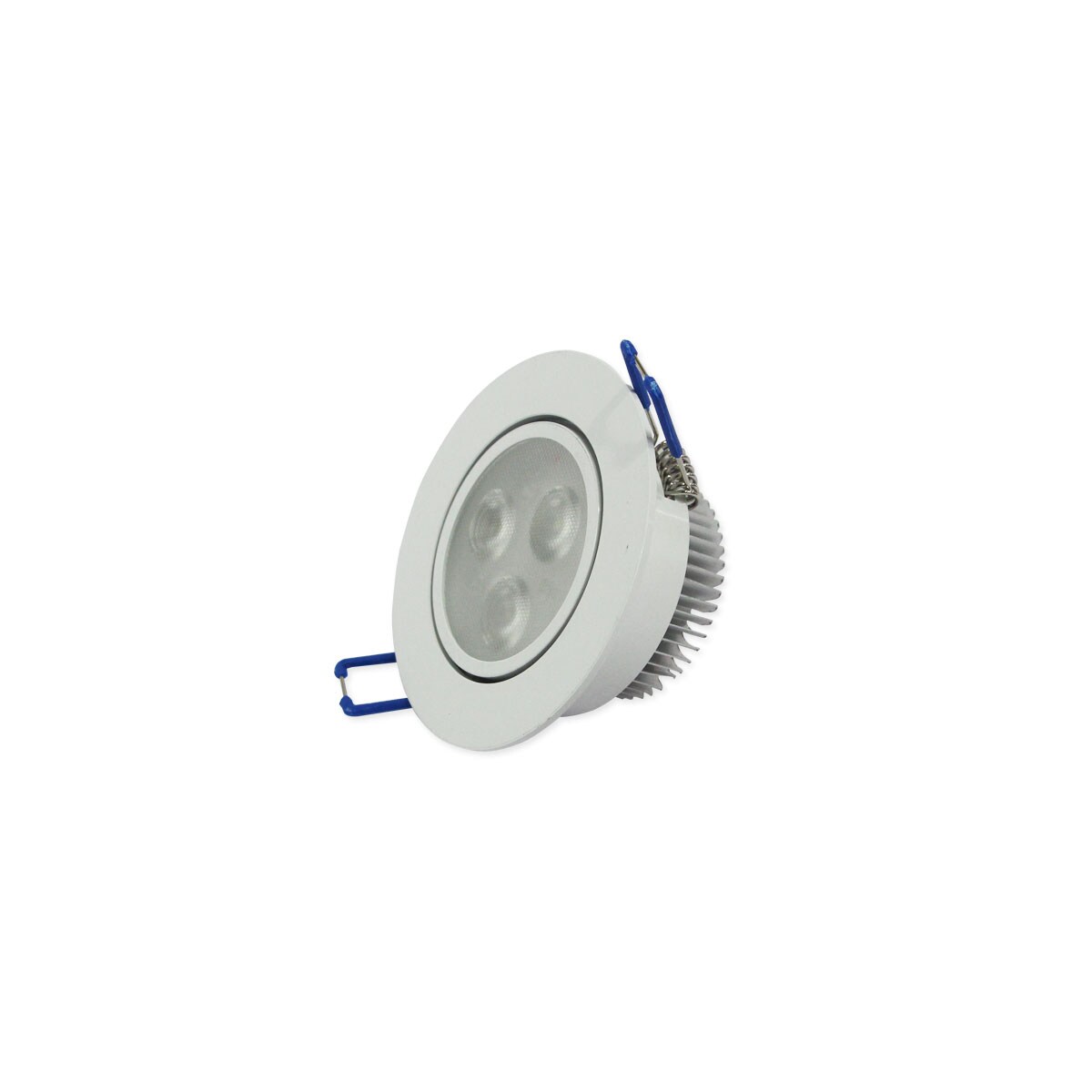 Paquete 2 Lámparas de Led Dirigible Empotrable Jwj JLP-3X1CB color Blanco de 3w Luz Cálida $154