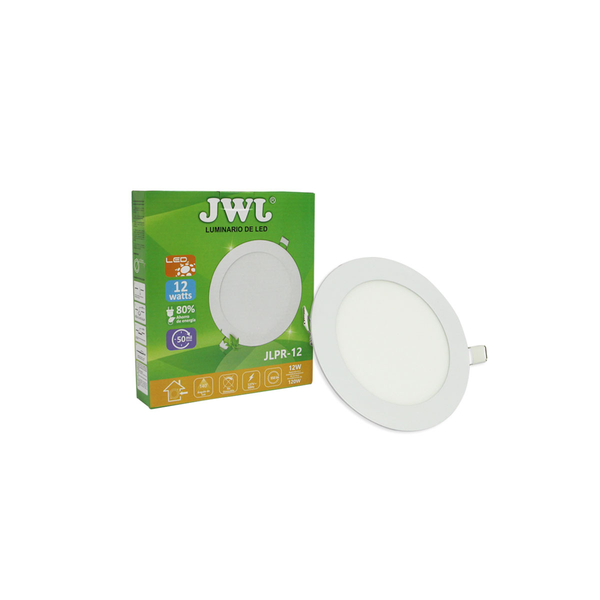 Luminaria Led Empotrable 12w Jwj Jlpr-12c Luz Cálida