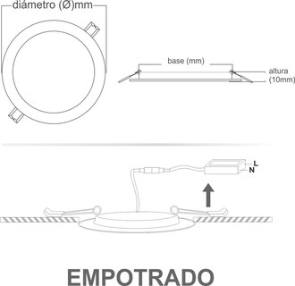 Foto 3 | Luminaria Led Empotrable Redonda 9w Jwj Jlpr-9c Luz Cálida