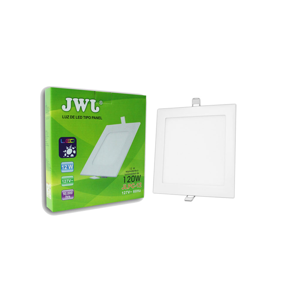 Luminaria Led Empotrable Cuadrada 12w Jwj Jlpc-12c Luz Cálida