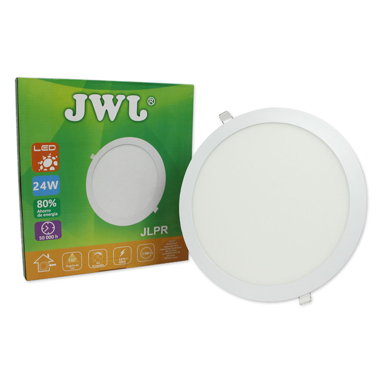 Foto 2 pulgar | Luminaria de Luz Led Empotrable Redondo Jwj Jlpr-24B  de 24w Luz Blanca