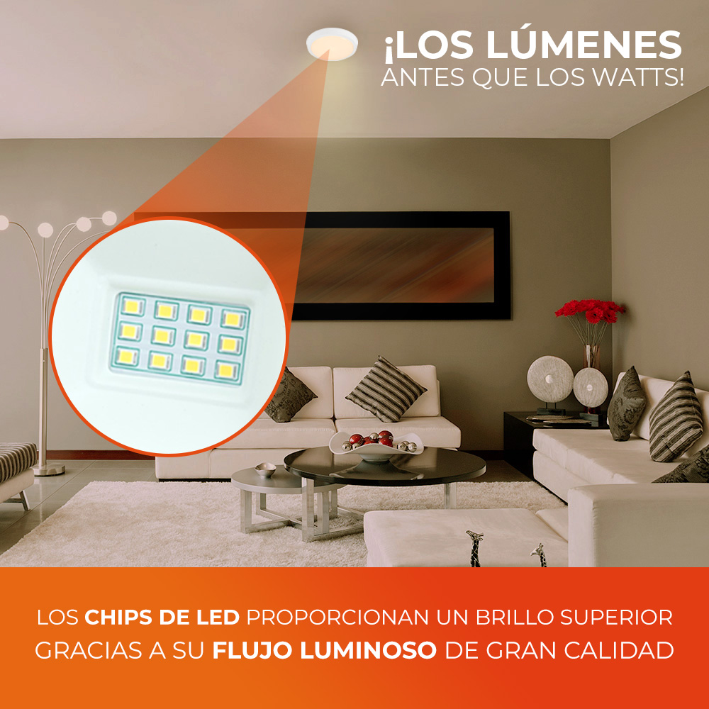 Foto 8 pulgar | Lámpara de Interior Led para Sobreponer 10 W Luz Suave Cálida Tecnolite color Blanco