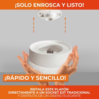 Foto 5 | Lámpara de Interior Led Tecnolite 13 W Luz de Día Base E27 Conexión Directa al Socket