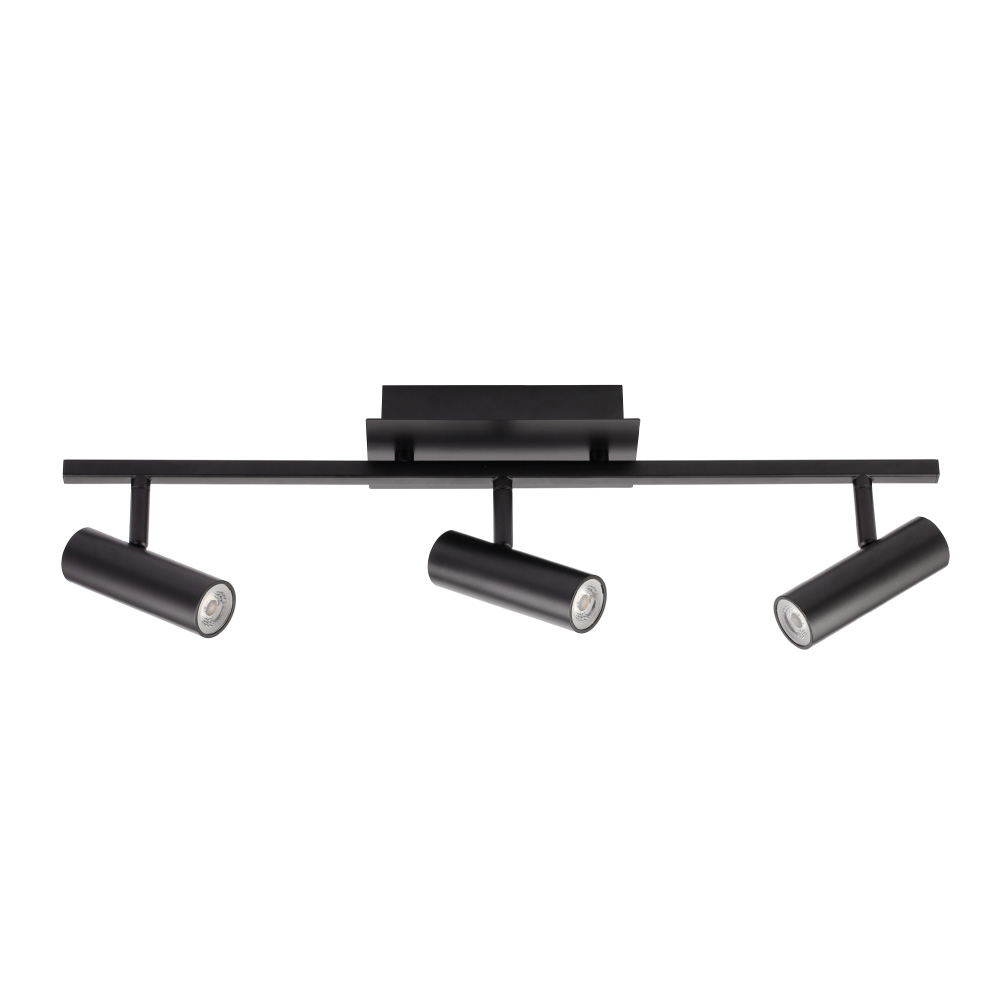 Lámpara de Interior Led para Sobreponer Tecnolite color Negro de 18 W Luz Suave Cálida Dirigible