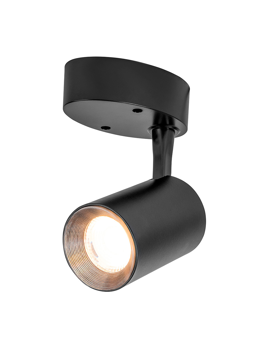 Foto 3 pulgar | Lámpara de Interior Spot Led para Sobreponer Tecnolite color Negro 7 W Luz Suave Cálida Dirigible