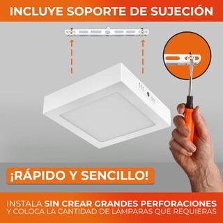 Foto 6 | Lámpara de Interior Led para Sobreponer 12 W Luz Suave Cálida Tecnolite color Blanco