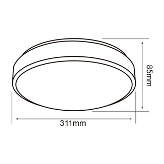 Foto 5 | Lámpara de Interior Led Tecnolite color Blanco para Sobreponer 16 W Luz de Día