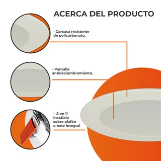 Foto 5 | Lámpara de Interior Led para Empotrar 11 W Luz de Día Tecnolite color Blanco