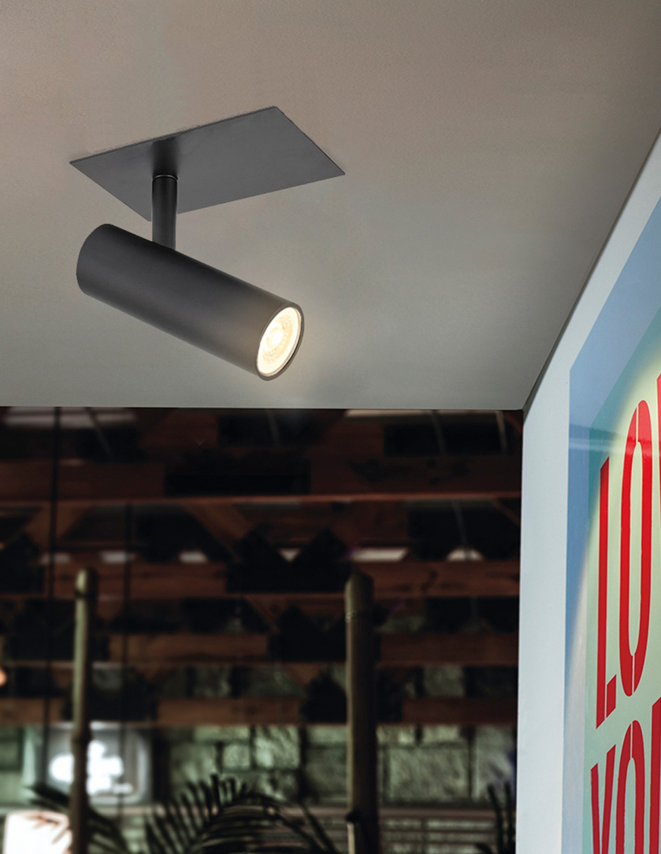Foto 4 pulgar | Lámpara de Interior Spot Led para Sobreponer 6 W Luz Suave Cálida Dirigible Tecnolite color Negro