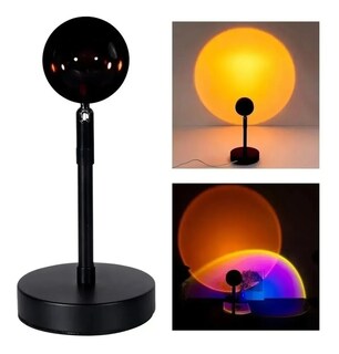 Foto 2 | Lámpara de Proyección Sunset Malubero color Negro Usb Luz con de Puesta de Sol