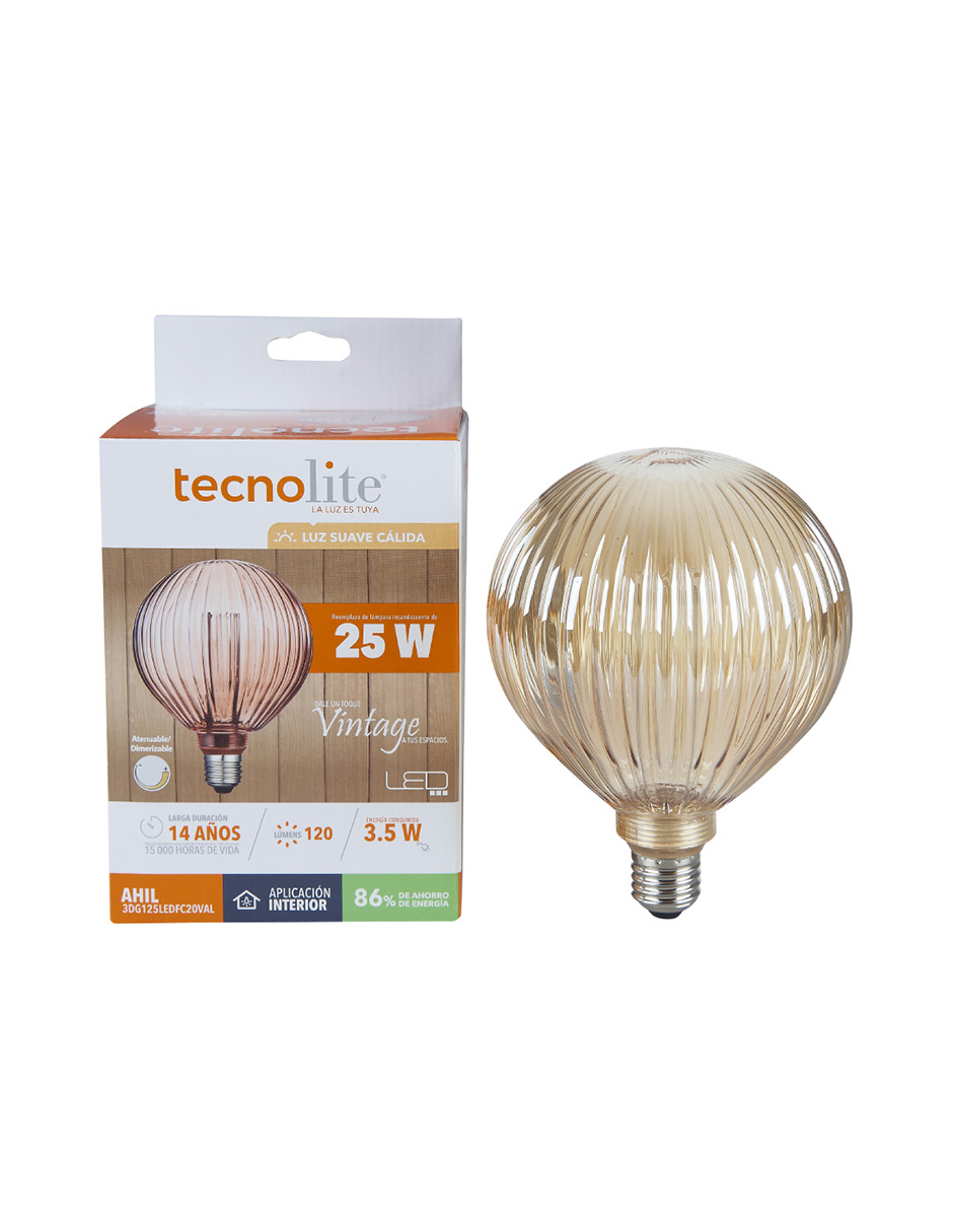 Foto 2 | Foco Led Vintage Atenuable Tecnolite 3.5 W Luz Suave Cálida Base E27