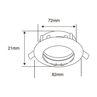 Foto 5 | Lámpara de Interior para Empotrar Tecnolite YD-330/S color Plata Base Gx5.3