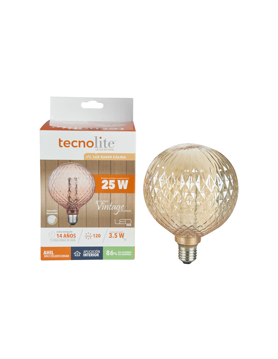 Foto 2 | Foco Led Vintage Atenuable Tecnolite 3.5 W Luz Suave Cálida Base E27