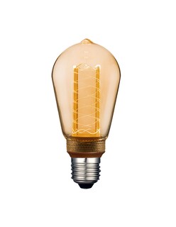 Foto 1 | Foco Led Vintage Tecnolite 3DST64LEDFT20VAc color Amarillo Luz Suave Cálida Base E27 Atenuable 3.5 W