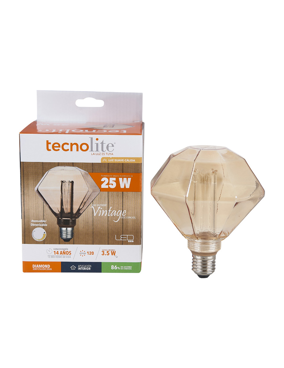 Foto 3 pulgar | Foco Led Vintage Atenuable Tecnolite 3.5 W Luz Suave Cálida Base E27