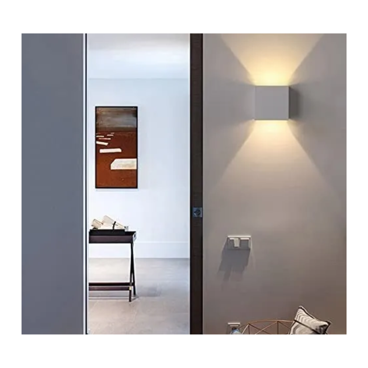 Foto 2 | Lámpara de Pared Led 6w Impermeable color Blanco de Luz Cálida