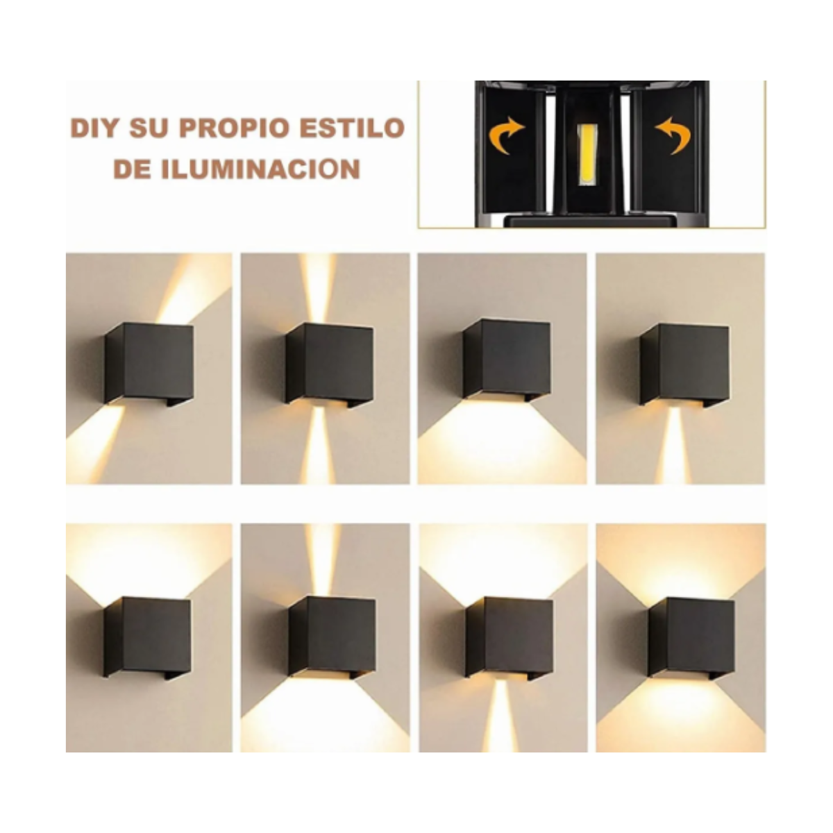 Foto 3 pulgar | Lámpara De Pared Led 6w Impermeable Malubero color Negro