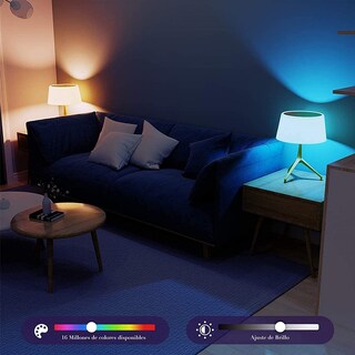 Foto 3 | Focos Inteligentes Brandtrendy Wifi Multicolor y Luz Blanca Fría y Cálida RGB y Luz Blanca de 2700k a 6500k 10 Piezas