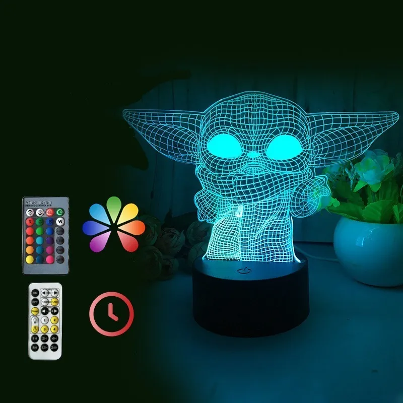 Foto 3 pulgar | Lampara Led  Infantil Malubero  Yoda