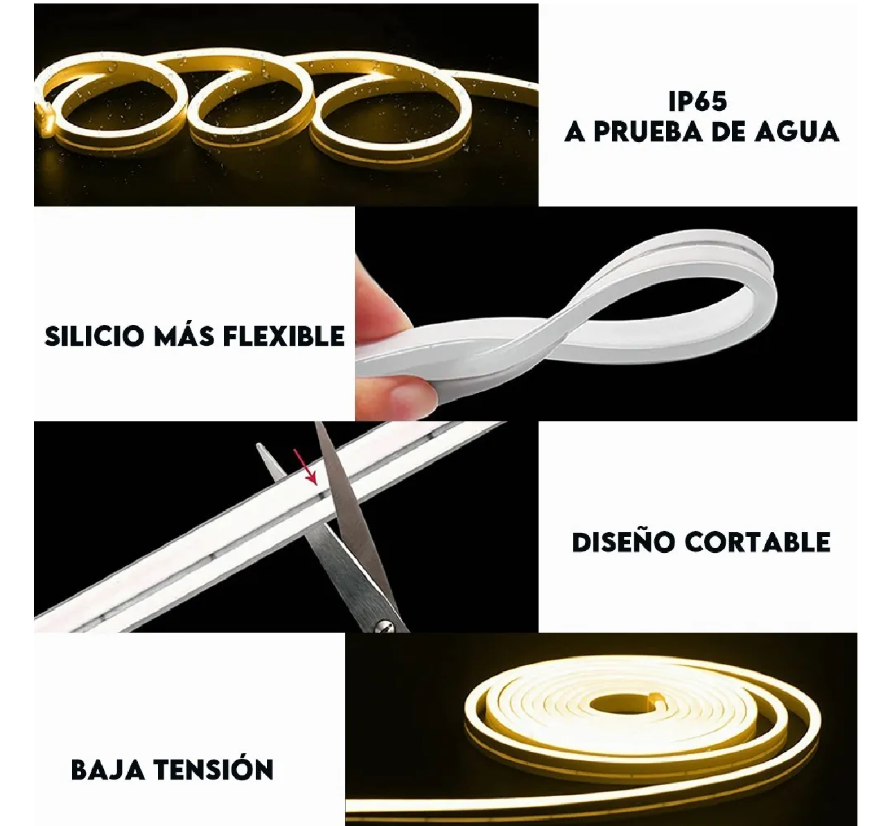 Foto 4 pulgar | Luz LED con Fuente de Alimentación Eo Safe Imports LEDS25-ML color Blanco