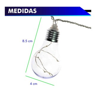 Foto 2 | Serie Led Chic FntasyDe 10 Luces Blanco Tipo Foco 8.5 x 4 cm
