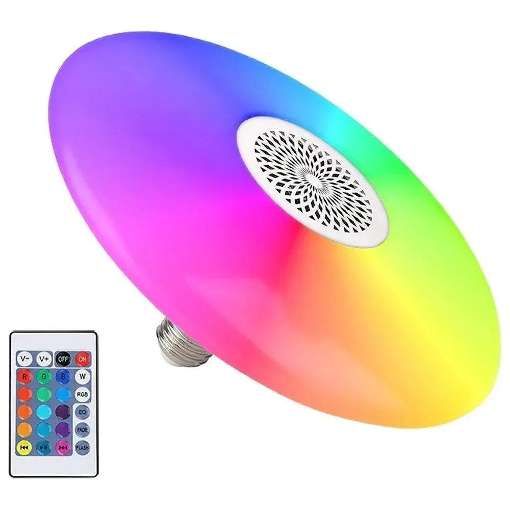 Foco-Bocina Multicolor BO1045 RGB 48 W con Control Remoto