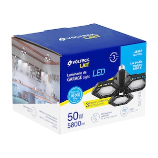 Foto 2 | Luminario De Led 65 W, Aluminio Con 3 Paneles Abatibles, Volteck, Color Negro