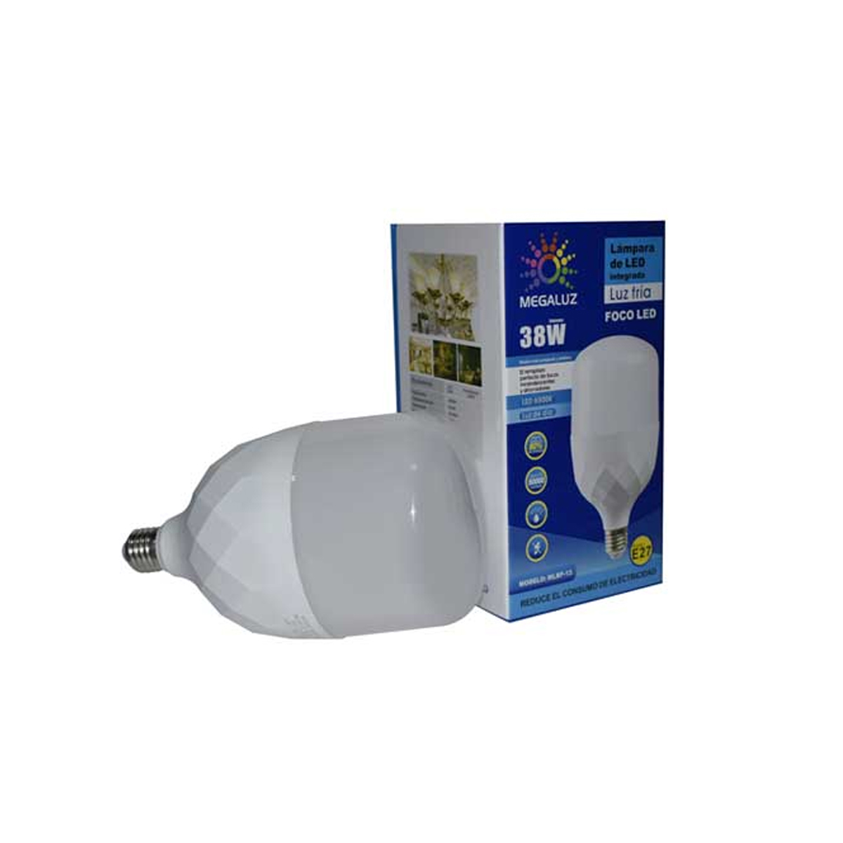Foco LED Megaluz S32W38 color Blanco