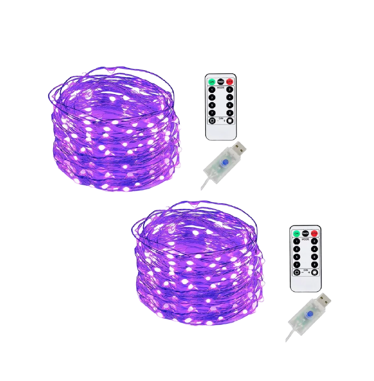 Luces Led de 20 m Malubero 2 Piezas