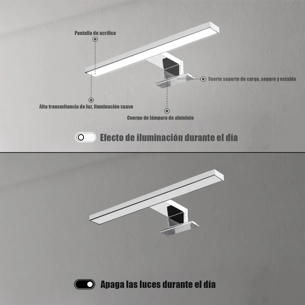 Foto 4 pulgar | Lámpara Led para Baño Malubero