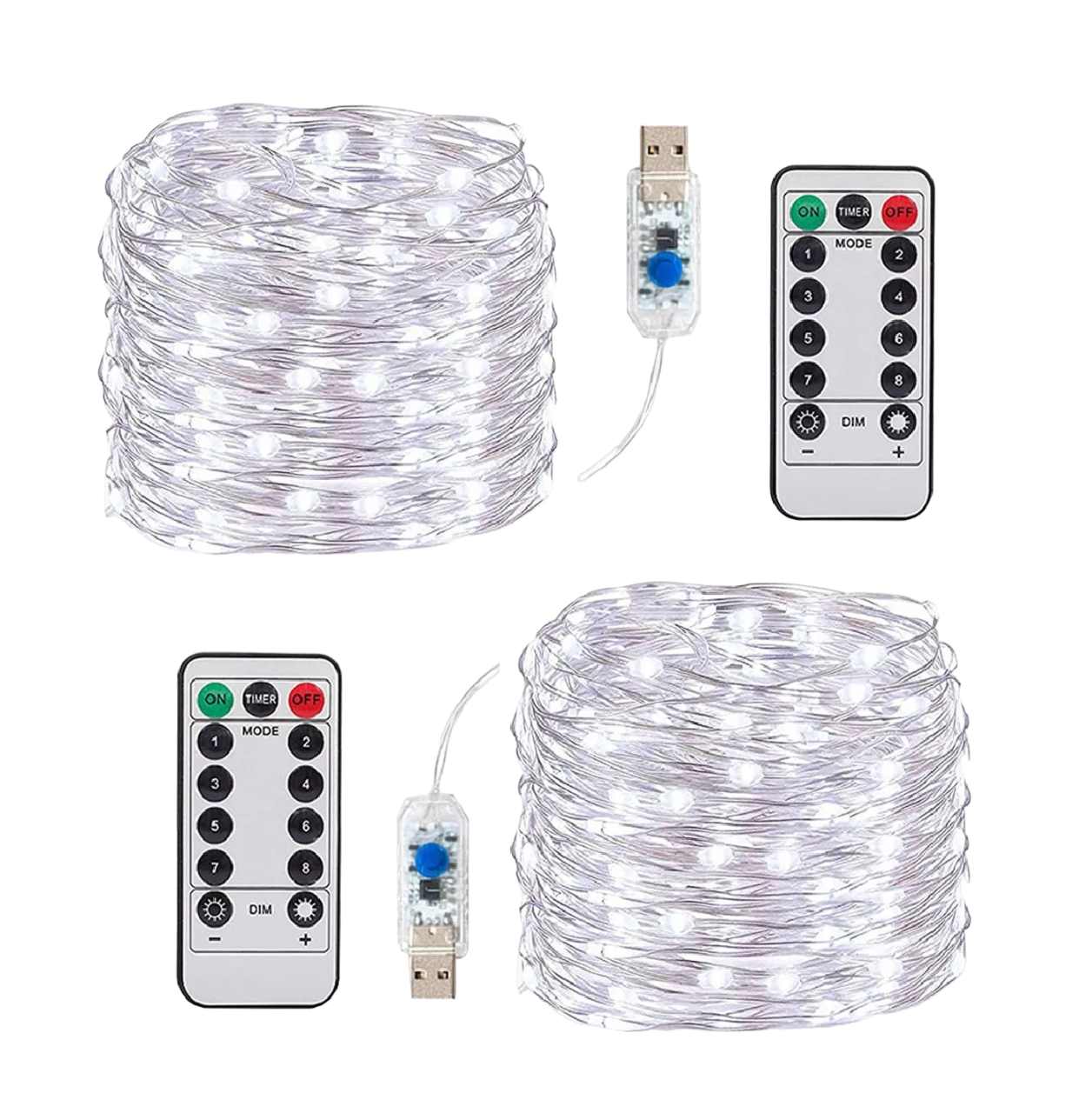 Luces Led de 20 m Malubero 2 Piezas