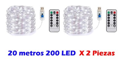 Foto 3 | Luces Led de 20 m Malubero 2 Piezas