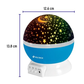 Foto 3 | Luz de Noche Volteck Luz-Pe Proyector de Estrellas