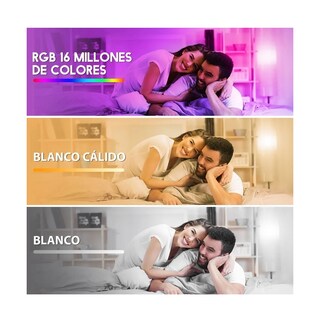Foto 3 | Juego de Foco Led Inteligentes Eo Safe Imports ESI-3002 Multicolor 6 Piezas