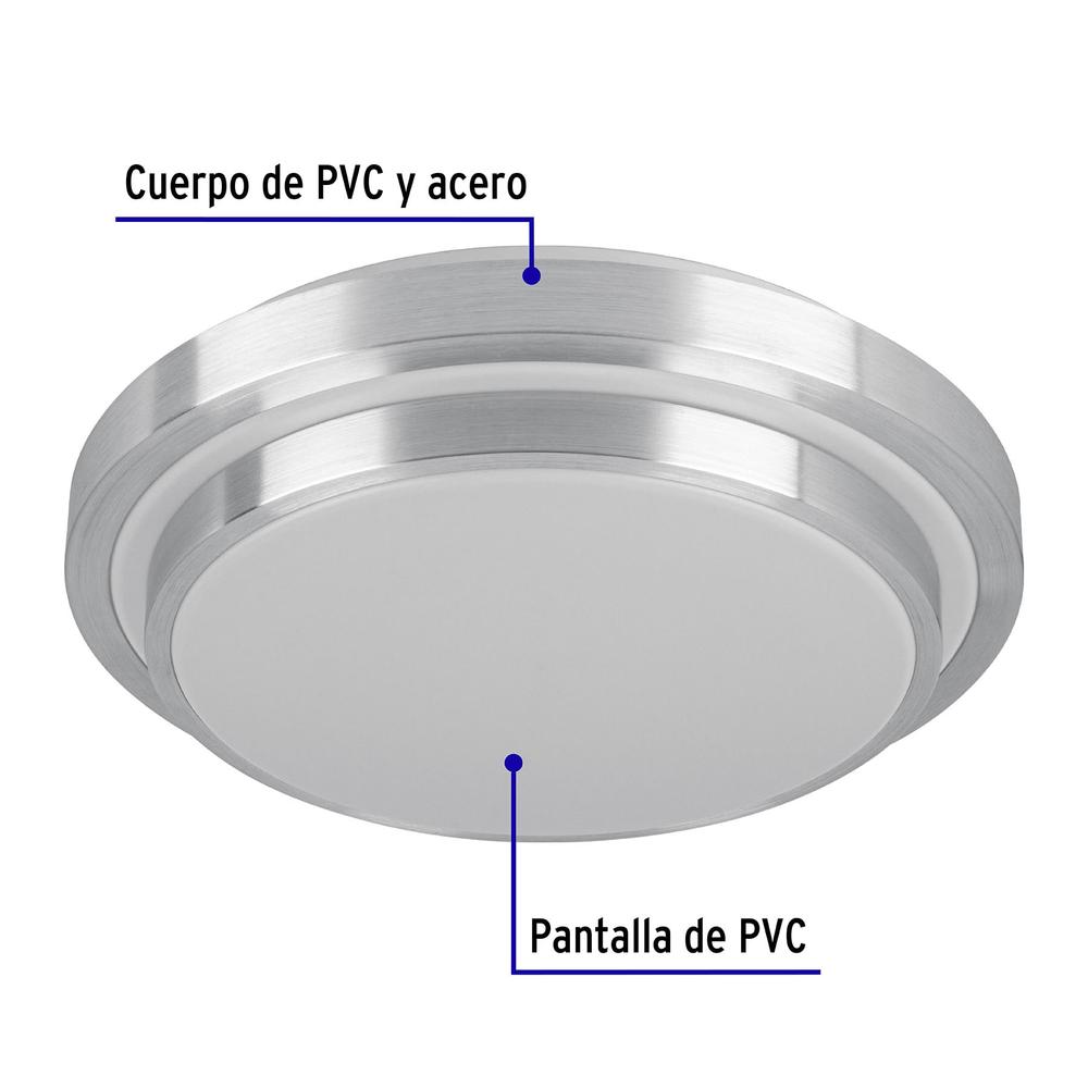 Foto 3 pulgar | Luminario LED Truper 22 W Plafón Decorativo