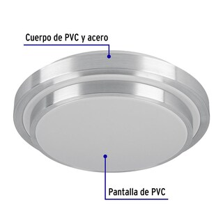 Foto 2 | Luminario LED Truper 22 W Plafón Decorativo