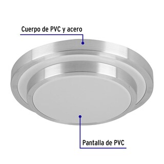 Foto 2 | Luminario Led 18 W Truper PLA-703L color Blanco