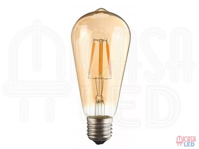 Foto 4 | Focos Led Vintage Hee ST64 color Transparente 2 Piezas
