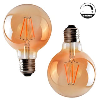 Foto 2 | Foco Edison Vintage Aksi 4w G80 Dimeable Transparente 2 Piezas