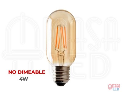 Foto 4 | Foco Edison Vintage Chaparro Led Ambar Hee 4w T45 Transparente 5 Piezas