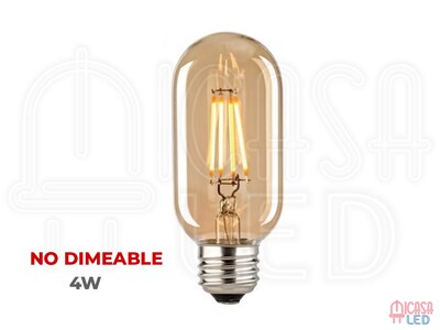 Foto 5 | Foco Edison Vintage Chaparro Led Ambar Hee 4w T45 Transparente 5 Piezas